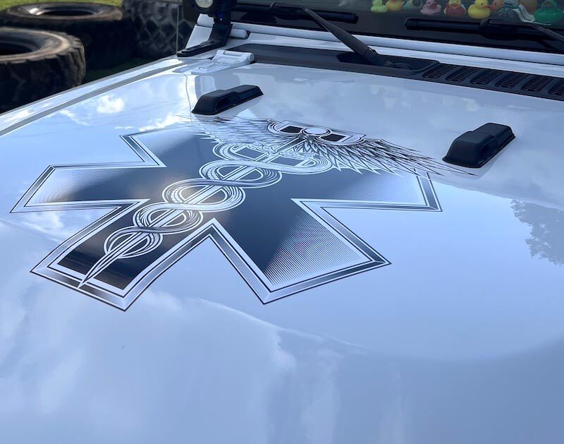 Jeep hood graphics Murfreesboro TN custom vehicle wraps automotive vinyl decals